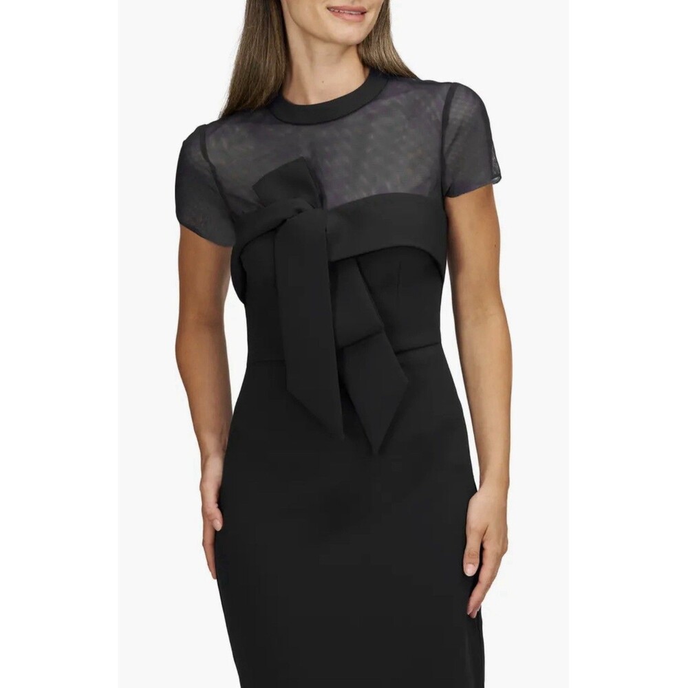 JS Collections Navy Midi Dress - Picture 2 of 6